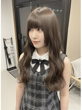 姫カットナチュラルブラウンエクステ