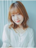 ミディアムレイヤースタイル