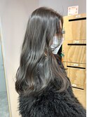 透明感髪質改善カラー◎20代30代ブリーチなし×オリーブグレー
