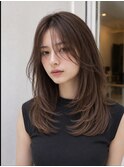 レイヤーカット髪質改善カラー透明感カラー顔まわりカット