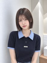 フォト 新宿三丁目(foto)&nbsp;髪質改善縮毛矯正地毛風ストレート切りっぱなしボブ