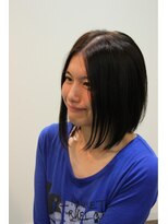 ヘアールーム ルズ 武蔵浦和(Hair Room Luz)&nbsp;センターパート×軽め前下がりボブ