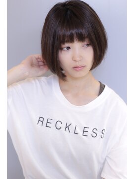 カシェット(cachette) cachette　ワンレングラ丸みショート厚めバング