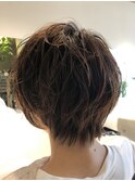 ふんわり無造作パーマスタイル