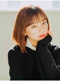 切りっぱなしナチュラルボブ