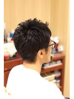 ヘアーモードキクチ 日本橋三越前店 ツーブロック アップバング