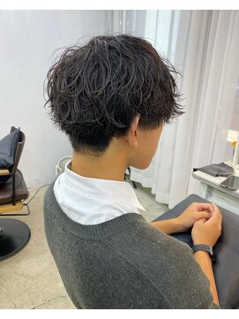 エトネ ヘアーサロン 仙台駅前(eTONe hair salon) 刈り上げマッシュ×波巻きスパイラルパーマ