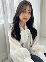 ソヨン 栄2号店(SOYON)&nbsp;うすめ前髪 韓国風 暗髪ロング