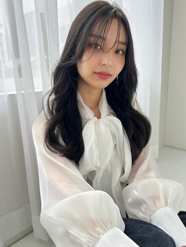 ソヨン 栄2号店(SOYON) うすめ前髪 韓国風 暗髪ロング