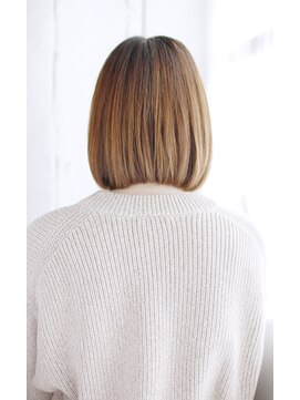 シュシュット(chouchoute) 韓国ボブレイヤーロンググレーベージュ黒髪質改善前髪パーマ/192