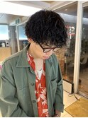 波巻きパーマ