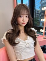 ボタン シブヤ(VOTAN SHIBUYA)&nbsp;韓国ヘア/顔まわりカット/くびれヘア/前髪あり/グレージュカラー