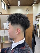 ルシードスタイルアイフラット(LUCIDO STYLE I-FLAT)&nbsp;スキンフェード×ツイストパーマ