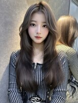 ロンドガーネット 池袋(Lond garnet)&nbsp;髪質改善縮毛矯正レイヤーカット顔周り前髪韓国ミニウルフ/池袋