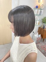 ヘアー アイス カンナ(HAIR ICI Canna)&nbsp;前下がりボブ/大人女子におすすめ/ミニボブ/束感カット