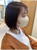 20代～50代◎パッツンボブ/ブラウン髪質改善トリートメント