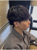 STYLE藤沢メンズカット黒髪40%シャドウパーマ