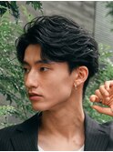 韓国ヘアフェザーパーマショートマッシュ毛流れニュアンスパーマ