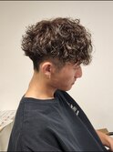 刈り上げマッシュ波巻きスパイラルパーマ