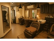 レイライン(Hair&Make salon Rayline)の雰囲気（同じ敷地のニ店舗目でも同じフルフラットシャンプーで癒やしを♪）