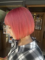 カフェアンドヘアサロン リバーブ(cafe&hair salon re:verb) ピンクボブスタイル☆
