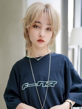 ギークス(GEEKS) 【GEEKS渋谷】抜きっぱなしブロンド/レイヤー/ホワイトブリーチ