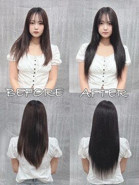 リップ 大阪本店(LIP) 【レミー100%最高級人毛/ロング】シールエクステ60枚