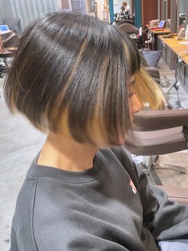 パーク なんば本店(PARK.) ブリーチボブ