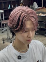 テンバイリップスヘアー(TEN by LIPPS hair)&nbsp;女子ウケ1位ピンクアウターカラーセンターパート