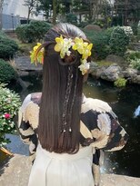 クォーターシーズンズ 茗荷谷(QUARTER SEASONS) おしゃれなハーフアップ和装スタイル