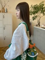 ローブ(L’AUBE)&nbsp;オン眉ロング/オリーブカラー