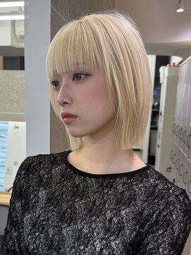 サンド ミュウ 横浜店(sand mieu) レイヤーカット/ハッシュカット/髪質改善/ハイトーン/横浜