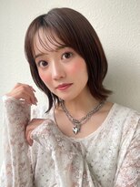 カバーヘア ブリス 上尾西口店(COVER HAIR bliss) くびれボブ/透明感カラーココアブラウン/小顔ショートボブp上尾