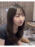 【西田指名限定】地毛風縮毛矯正+カット+3stepトリートメント