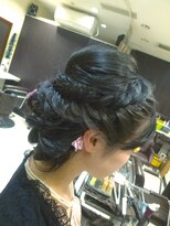 結婚式お呼ばれアップ（フィッシュボーン）