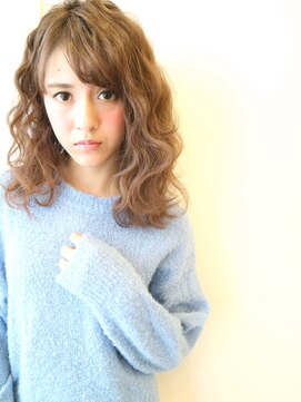 フェリシータ 緑地公園店(felicita) エフォートレス★斜めバング巻き髪ウェービーセミディ