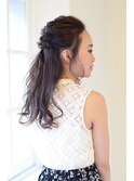 モテレディハーフアップ【EARTH　上野】【上野　美容室】