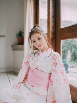 美容室 リズヘアー 稲毛店(Riz hair) みつあみ×おだんご