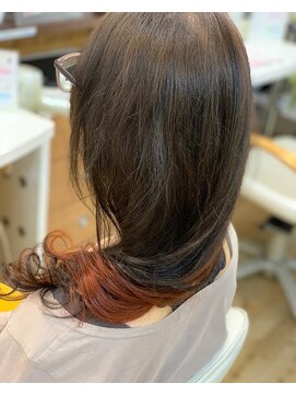 ヘアースペース アモール(Hair Space Amor) インナーオレンジカラー