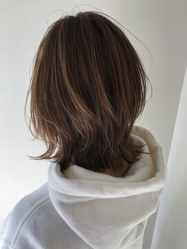 ミラバイグリーン(Mira by green) 【担当JUN】大人かわいいネオウルフ伸ばしかけ似合わせカット