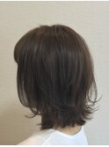 暗めカラーグランマッシュデザインカラーフェイスフレーミング48