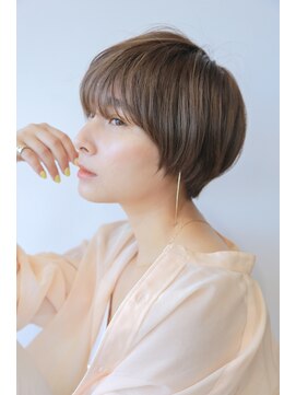 ナットナウ(NOT NOW) 大人可愛い20代30代40代黒髪前下がりひし形小顔ボブ丸みショート