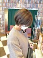 アース いわき店(HAIR&MAKE EARTH)&nbsp;大人ショートボブ♪前髪が長めでも流しやすく扱い易いです♪