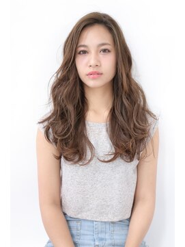 アンノ(anno) ハイライト+グレージュ　かきあげラフミックス