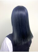 ダメージレス仕上げ☆くすみブルー