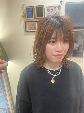 ヘアアンドスペース ベロン(hair&space velon) 外ハネレイヤーボブ