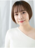 似合わせ小顔シースルーバング丸みショートc古河20代30代40代