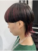 □カール#セミディ#シアーカラー#姫カット