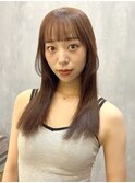 【ブリーチなし】オレンジブラウン
