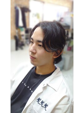 カットハウス パセリ ナチュラルハーフアップ　　<理容室>/メンズ/バーバー/メンズ